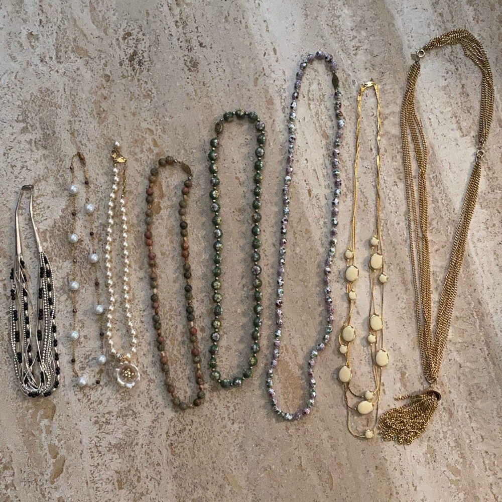 Beautiful vintage craft necklaces